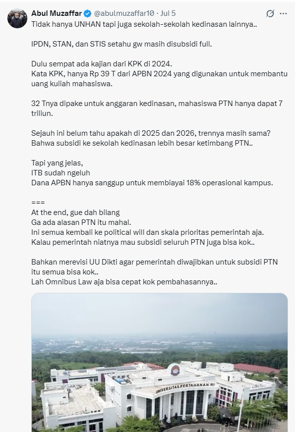 Ingatkah kamu kalau kita sedang membiayai kasta elit baru di pendidikan kita?